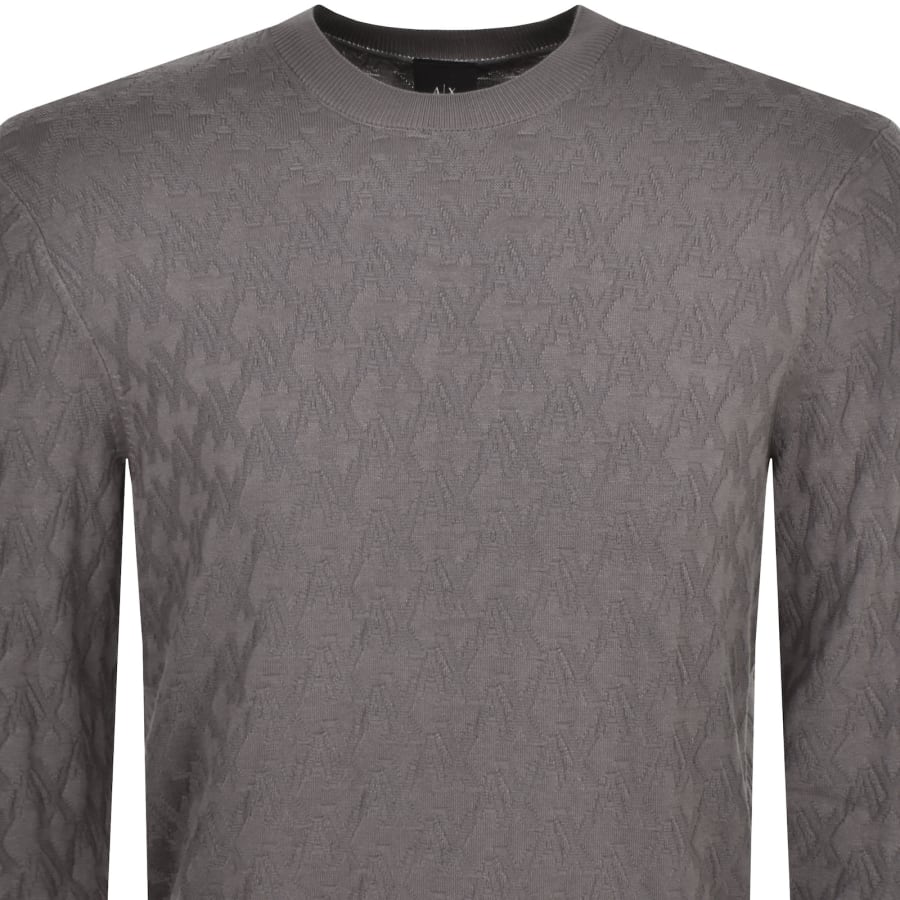 Grey armani jumper hot sale